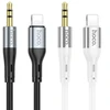 Cable AUX Jack 3,5 mm to Lightning Hoco 1 m UPA22 juodas