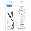 Cable AUX Jack 3,5 mm to Lightning Hoco 1 m UPA19 juodas