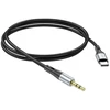 Cable AUX Jack 3,5 mm to USB C Hoco 1 m UPA22 juodas