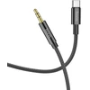 Cable AUX Jack 3,5 mm to USB C Hoco 1 m UPA19 juodas