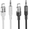 Cable AUX Jack 3,5 mm to USB C Hoco 1,2 m UPA27 juodas