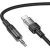 Cable AUX Jack 3,5 mm to USB C Hoco 1,2 m UPA27 juodas