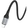 Cable AUX Lightning to Jack 3,5 mm Hoco 1 m UPA26 juodas