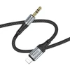 Cable AUX Lightning to Jack 3,5 mm Hoco 1 m UPA26 juodas