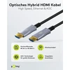 Kabelis HDMI-HDMI 10 m (HDMI 2.1) optinis hibridinis 8K @ 60 Hz/ 4K @ 120 Hz Goobay