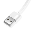 CABLE T-PHOX NETS MICRO USB Baltas 3A ; PVC ; 1,2M