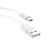 CABLE T-PHOX NETS MICRO USB Baltas 3A ; PVC ; 1,2M