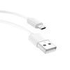 CABLE T-PHOX NETS MICRO USB Baltas 3A ; PVC ; 1,2M