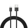 CABLE T-PHOX NETS MICRO USB Juodas 3A ; PVC ; 1,2M
