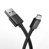 CABLE T-PHOX NETS MICRO USB Juodas 3A ; PVC ; 1,2M