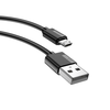 CABLE T-PHOX NETS MICRO USB Juodas 3A ; PVC ; 1,2M
