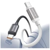 Kabelis USAMS Bicolor Series SJ756 PD 60W USB-C/USB-C 1.2m juodos spalvos ir baltos spalvos