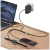 Kabelis USAMS Huan Series SJ754 72W USB-C į USB-C + USB-C + belaidis įkroviklis į laikrodžiui tarnish