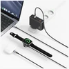 Kabelis USAMS Huan Series SJ754 72W USB-C į USB-C + USB-C + belaidis įkroviklis į laikrodžiui tarnish