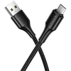 Cable USB A to Micro USB Hoco 2,4A 1 m X120 juodas