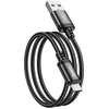 Cable USB A to Micro USB Hoco 2,4A 1 m X89 juodas