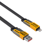 AKYGA Cable USB AK-USB-57 USB A m + USB type C m / USB type C m + Lightning m ver.2.0 65W 1m
