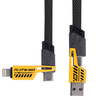 AKYGA Cable USB AK-USB-57 USB A m + USB type C m / USB type C m + Lightning m ver.2.0 65W 1m