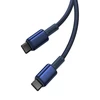 Baseus Tungsten Gold kabelis USB-C - USB-C 100W 2m - Mėlynas