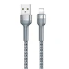 USB Lightning Remax Jany Alloy kabelis, 1m, 2.4A (sidabrinis)