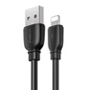 USB Lightning Remax Suji Pro laidas, 1m (juodas)