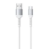 USB kabelis-mikro USB Remax Kayla II., RC-C008, 1m (baltas)