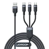 Daugiafunkcis USB kabelis Joyroom S-1T3018A18 3w1 / 3.5A / 0.3m (juodas)