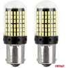 LED lemputės canbus ba15s p21w r10w r5w 600lm 144smd baltos 12v 24v amio-04473