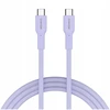 CANYON cable OnWire 60CL C-C 60W COLOR Braided 1m Violetinė