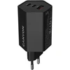 CANYON įkroviklis HEXAGON 65 GaN 65W 2xPD 1xQC EU Juodas