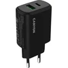 CANYON įkroviklis OnCharge 250 25W 1xPD 1xQC EU Juodas