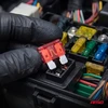 Automobilių plokštieji saugikliai standartiniai 3 vnt. 10A amio-05105