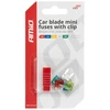 Mini peiliukų saugiklių rinkinys, 5 vnt. + ištraukiklis amio-03378