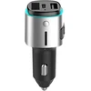 Car Charger 4smarts Media&amp;Assist 2 FM Bluetooth with Multimedia Input and Hands-Free Function silve