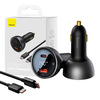 Automobilinis įkroviklis Baseus Superme USB USB-C 140W - juodas