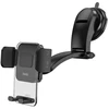 Automobilinis universalus telefono laikiklis Hoco CA118 tvirtinamas ant stiklo, juodas