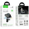 Automobilinis „Bluetooth“ siųstuvas Hoco 2 x USB A + USB C QC3.0 PD 48W E86 juodas