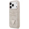 Dėklas Guess 4G Double Card Triangle skirtas Apple iPhone 17 Pro rožinės spalvos