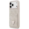Dėklas Guess 4G Double Card Triangle skirtas Apple iPhone 17 Pro Max rožinės spalvos