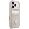 Dėklas Guess 4G Double Card Triangle skirtas Apple iPhone 17 Pro rožinės spalvos