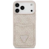 Dėklas Guess 4G Double Card Triangle skirtas Apple iPhone 17 Pro Max rožinės spalvos