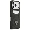 Dėklas Guess 4G Double Card Triangle skirtas Apple iPhone 17 Pro juodos spalvos