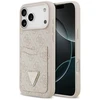 Dėklas Guess 4G Double Card Triangle skirtas Apple iPhone 17 Pro Max rožinės spalvos