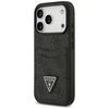 Dėklas Guess 4G Double Card Triangle skirtas Apple iPhone 17 Pro juodos spalvos