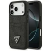 Dėklas Guess 4G Double Card Triangle skirtas Apple iPhone 17 Pro juodos spalvos