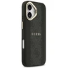 GUESS dėklas, skirtas IPHONE 17, suderinamas su MagSafe GUHMP17SPG4SEMCK (PU su 4G juostele), juodas