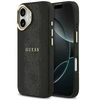 GUESS dėklas, skirtas IPHONE 17, suderinamas su MagSafe GUHMP17SPG4SEMCK (PU su 4G juostele), juodas