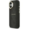 GUESS dėklas, skirtas IPHONE 17, suderinamas su MagSafe GUHMP17SPG4SEMCK (PU su 4G juostele), juodas