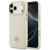Dėklas Guess Grained Strass Logo MagSafe skirtas Apple iPhone 17 Pro Max beige