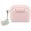 Guess 4G Charm Silicone dėklas skirtas Apple AirPods Pro 3 rožinės spalvos